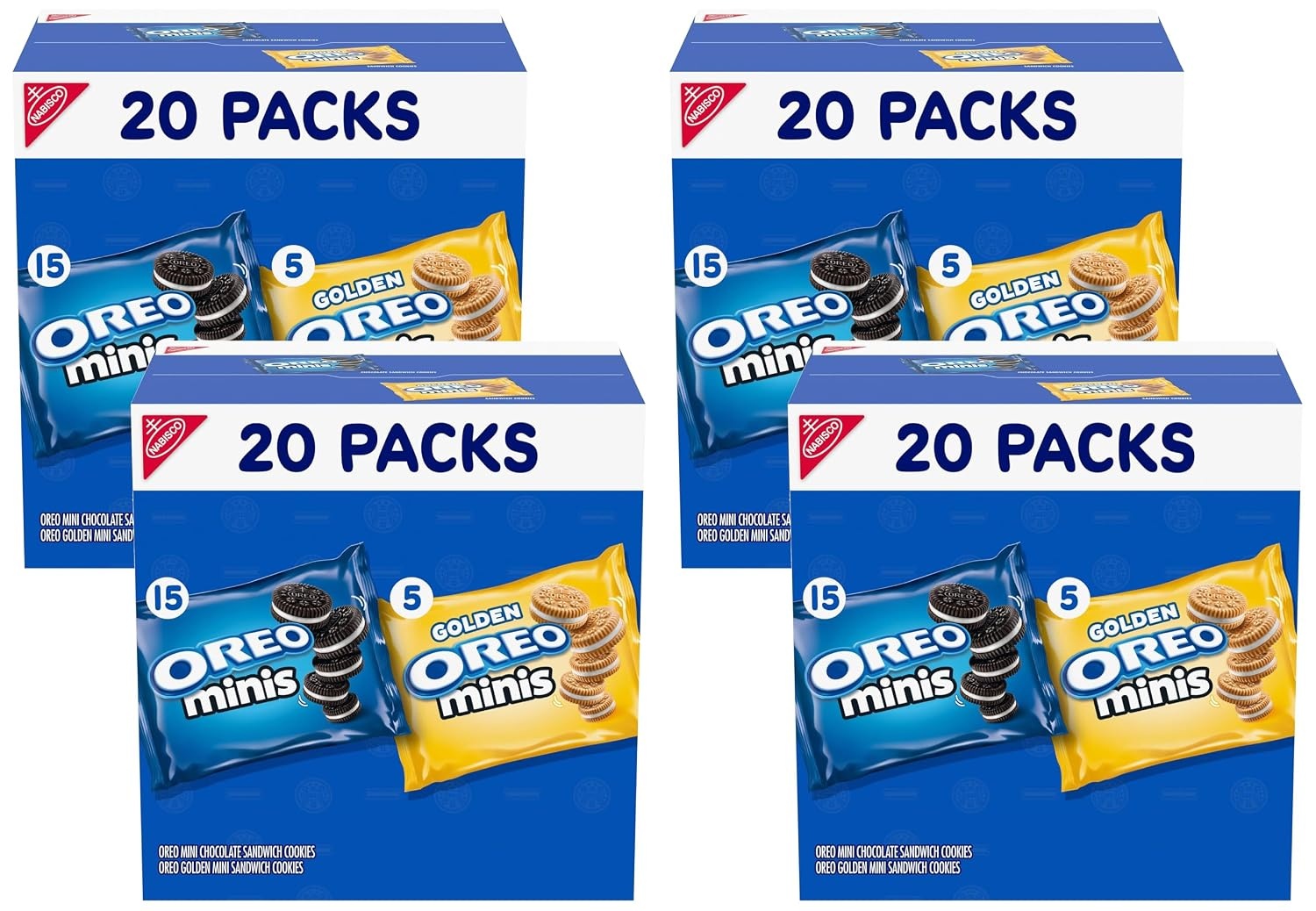 image:imageOreo Mini Mix Sandwich Cookies Variety Pack 20 Snack PacksChocolate