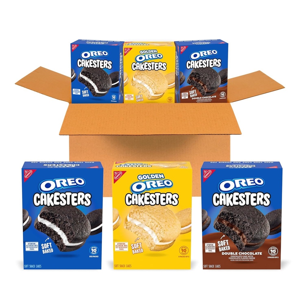 image:imageOREO Cakesters Confetti Cake Soft Snack Cakes 5202 oz Snack PacksAssorted