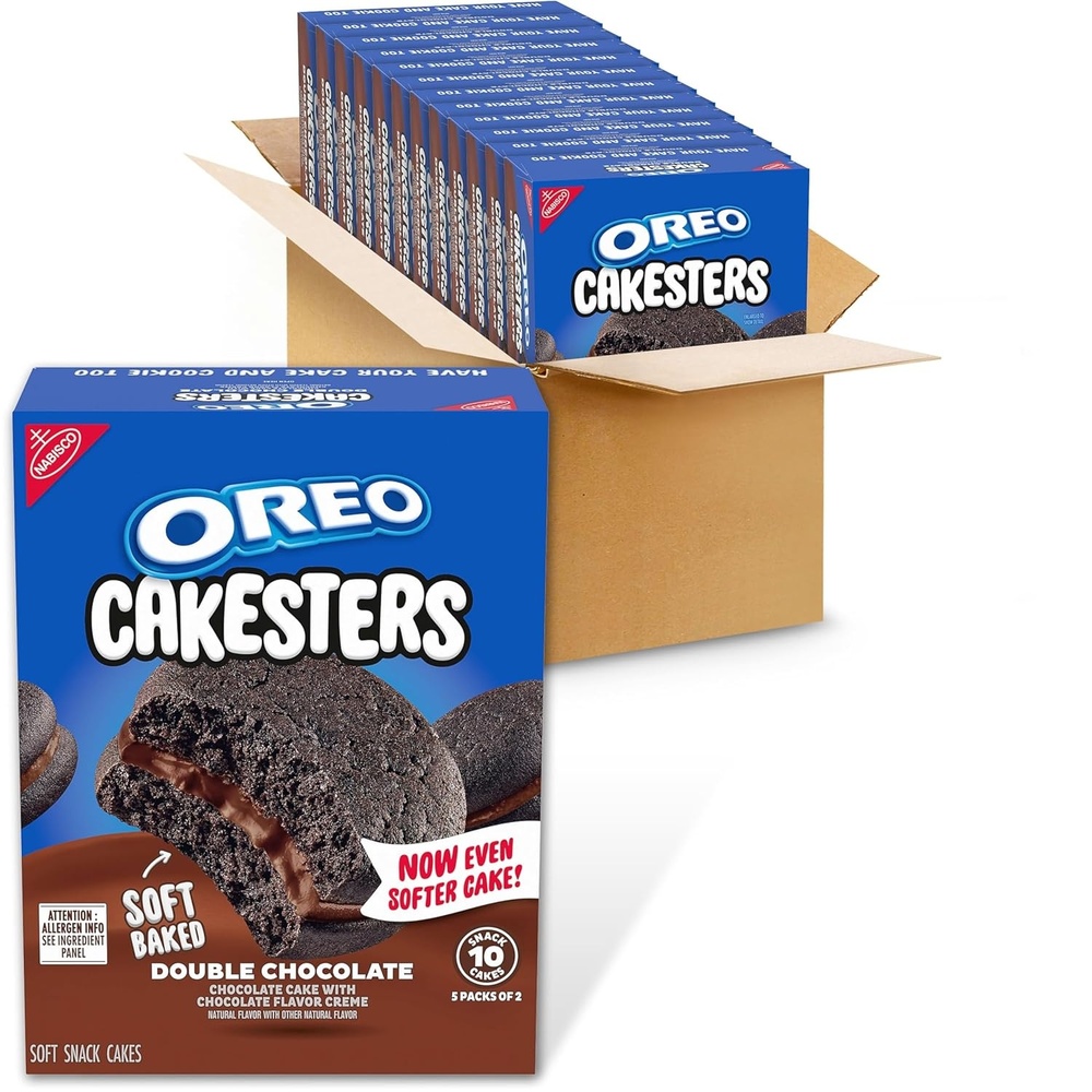 image:imageOREO Cakesters Confetti Cake Soft Snack Cakes 5202 oz Snack PacksChocolate