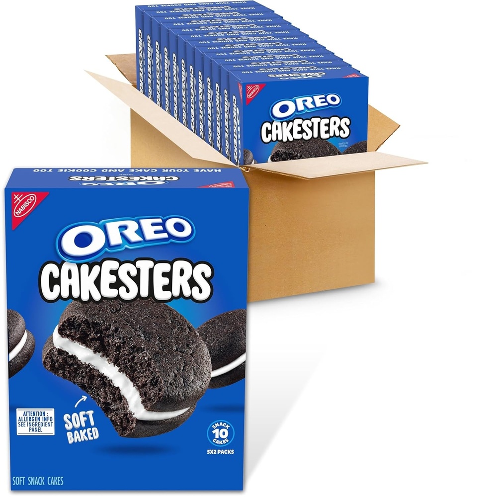 image:imageOREO Cakesters Confetti Cake Soft Snack Cakes 5202 oz Snack PacksTraditional