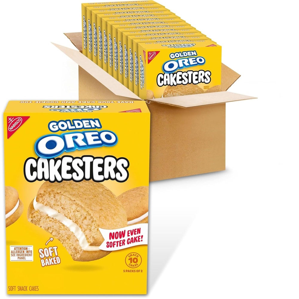 image:imageOREO Cakesters Confetti Cake Soft Snack Cakes 5202 oz Snack PacksVanilla