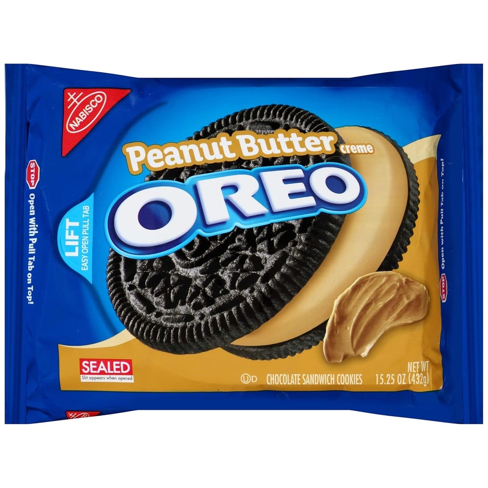 image:imageOREO Chocolate Sandwich Cookies Family Size 3 PacksCHOCOLATE PEANUT BUTTER