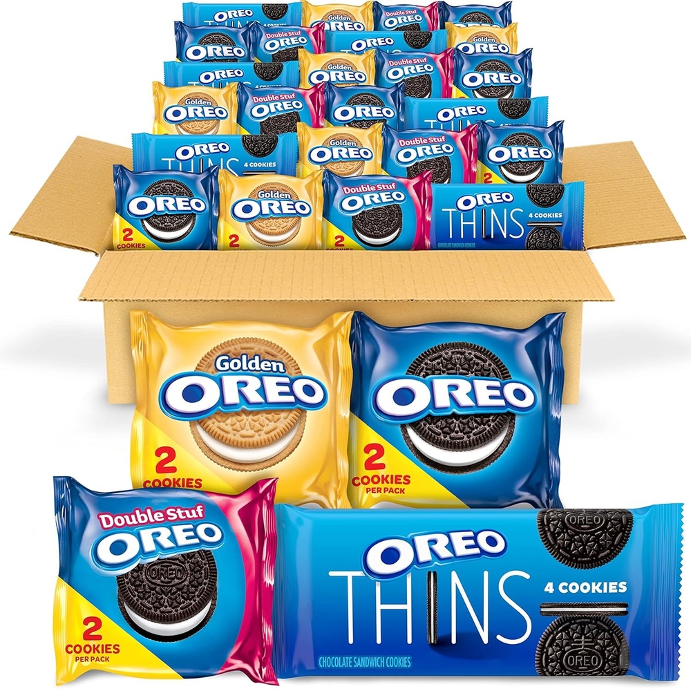 image:imageOREO Cookies Variety Pack with Original Golden Double Stuf amp Thins 56 Snack Packs