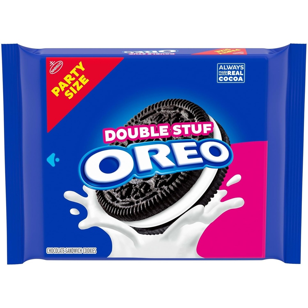 image:imageOREO Double Stuf Chocolate Sandwich Cookies Party Size 2495 oz2495 Ounce Pack of 1