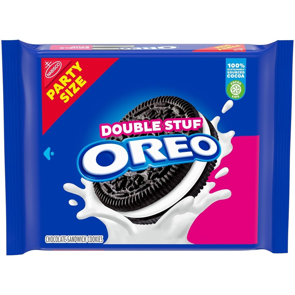 image:imageOREO Double Stuf Chocolate Sandwich Cookies Party Size 2495 oz267 Ounce Pack of 1