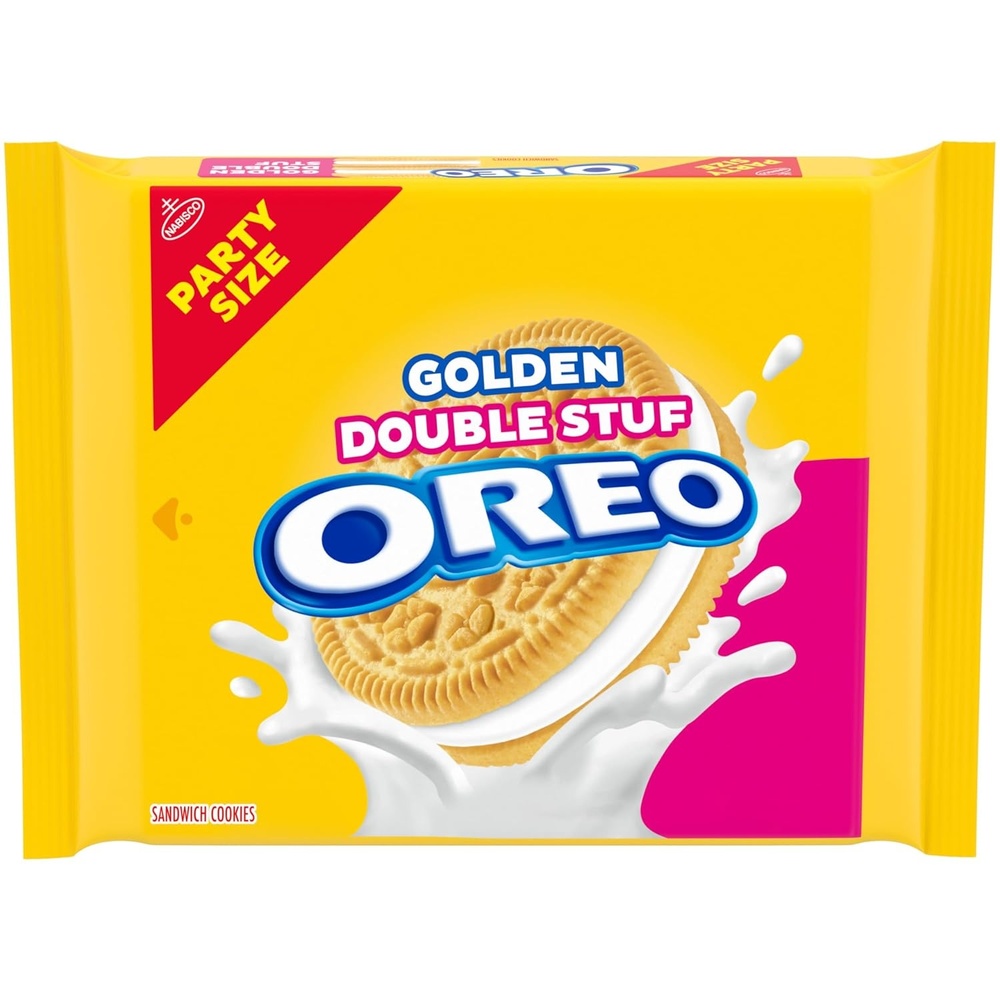 image:imageOREO Double Stuf Golden Sandwich Cookies Party Size 2495 oz2495 Ounce Pack of 1