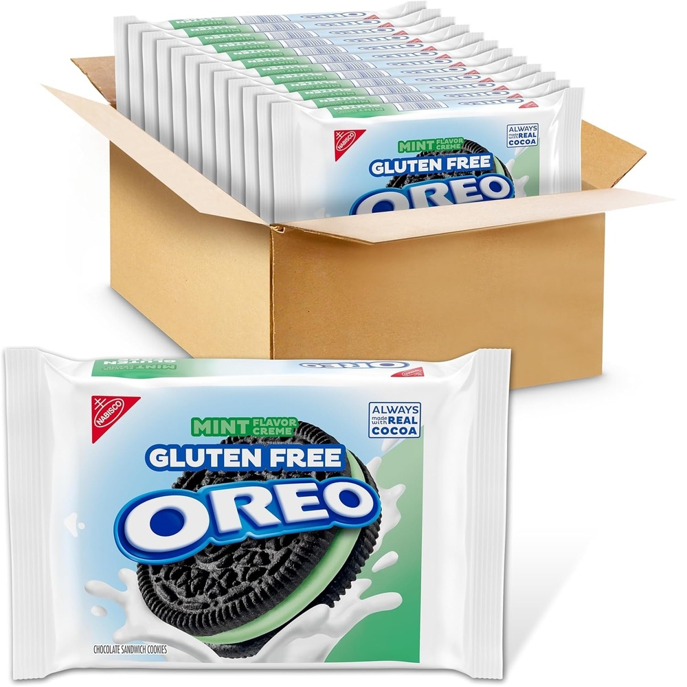 image:imageOREO Gluten Free Mint Creme Chocolate Sandwich Cookies Gluten Free Cookies 121247 oz Packs