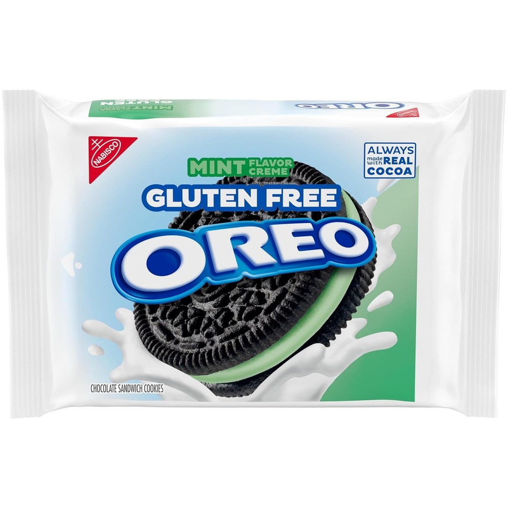 image:imageOREO Gluten Free Mint Creme Chocolate Sandwich Cookies Gluten Free Cookies 1247 oz