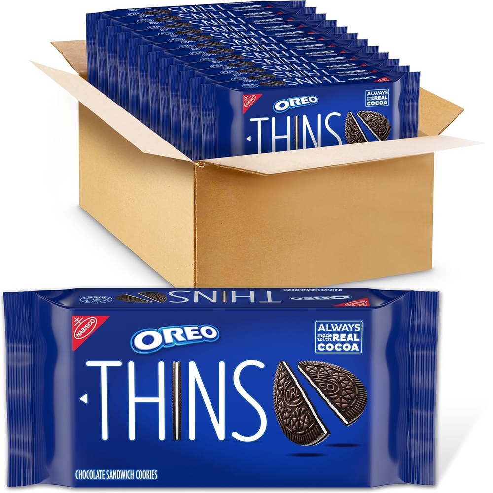 image:imageOREO Thins Chocolate Sandwich Cookies 12921 oz Packs