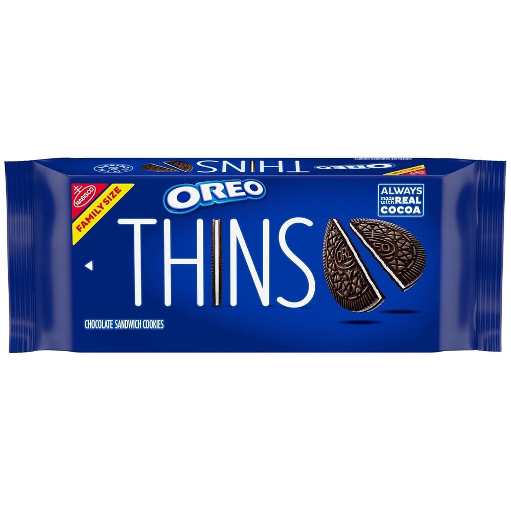 image:imageOREO Thins Chocolate Sandwich Cookies Family Size 1178 oz1178 Ounce Pack of 1