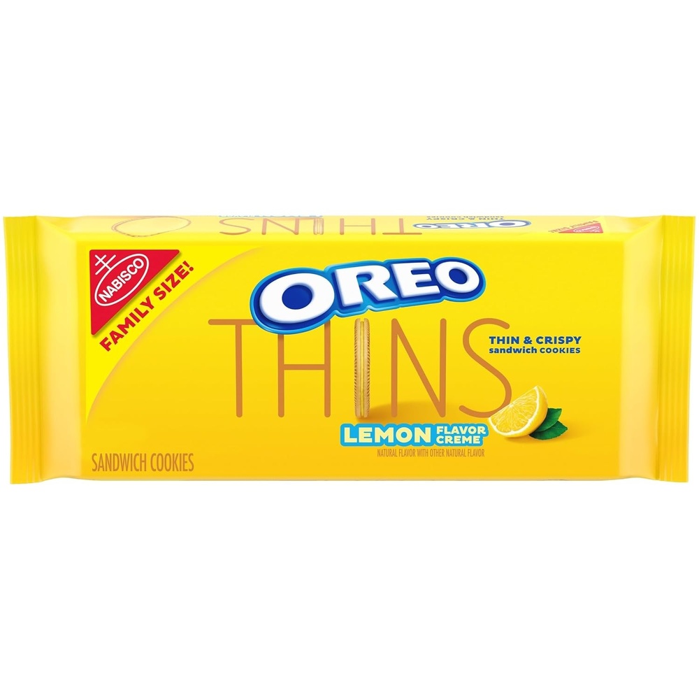 image:imageOREO Thins Lemon Creme Sandwich Cookies Family Size 12131 oz PacksLemon