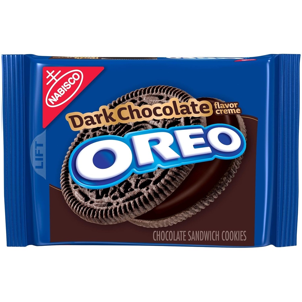 image:imageOreo Double Stuf Chocolate Sandwich Cookies Family Size 1871 oz122 Ounce Pack of 1