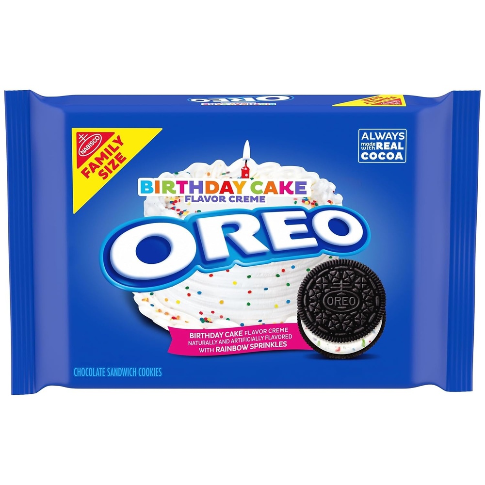 image:imageOreo Double Stuf Chocolate Sandwich Cookies Family Size 1871 oz17 Ounce Pack of 1