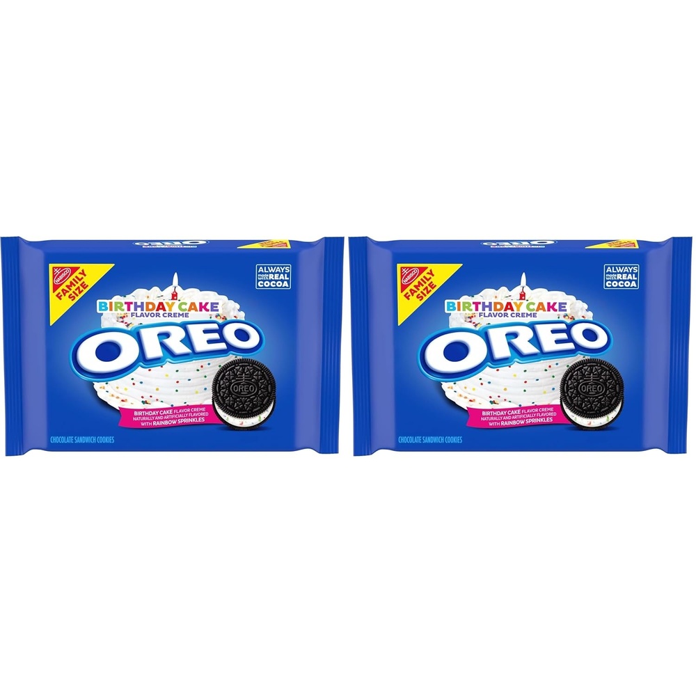 image:imageOreo Double Stuf Chocolate Sandwich Cookies Family Size 1871 oz17 Ounce Pack of 2