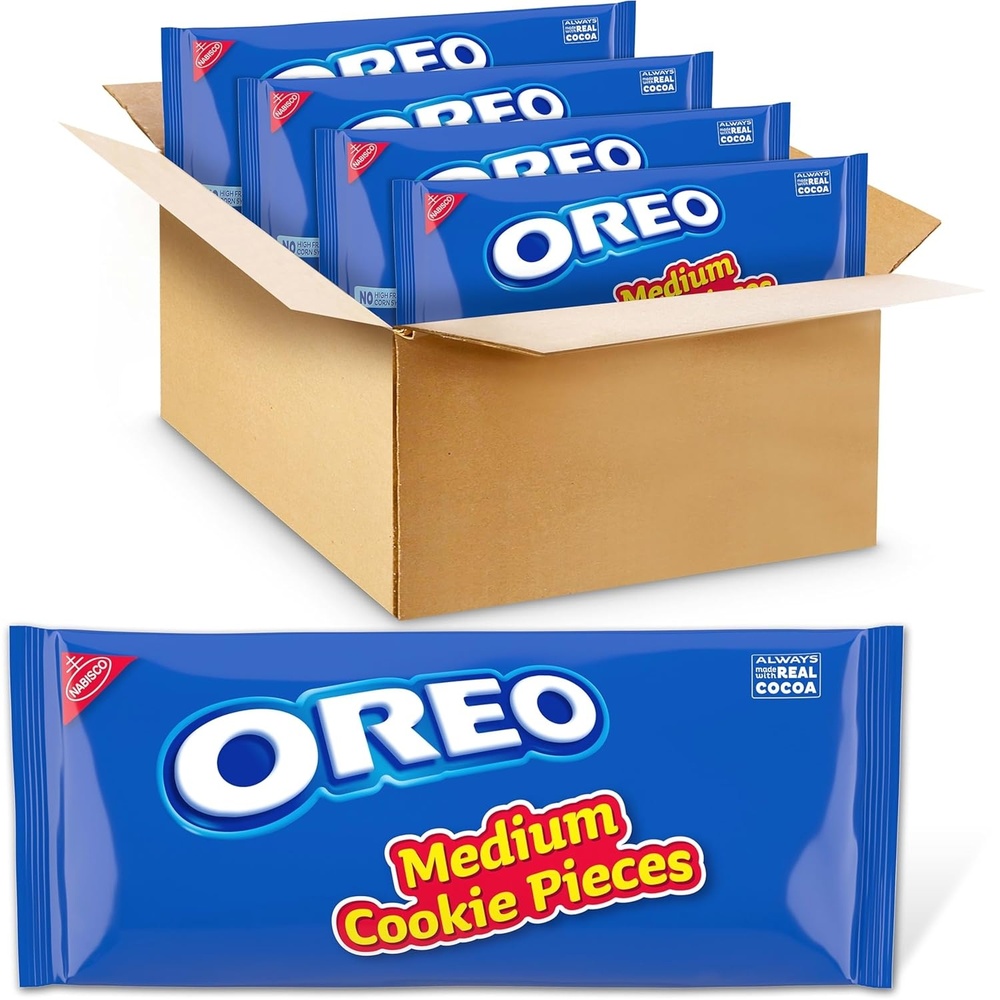 image:imageOreo Double Stuf Chocolate Sandwich Cookies Family Size 1871 oz25 Pound Pack of 4