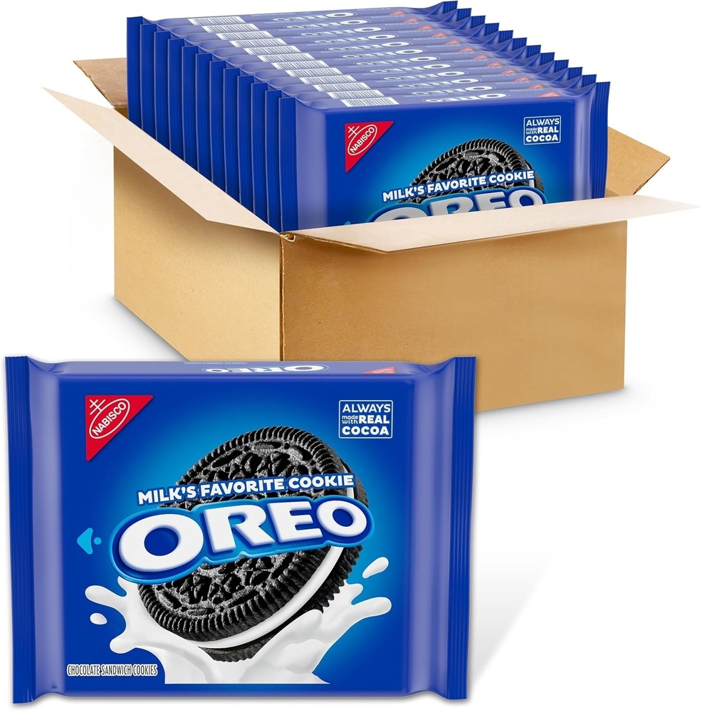 image:imageOreo Mega Stuf Chocolate Sandwich Cookies Family Size 176 Ounce1329 Ounce Pack of 12