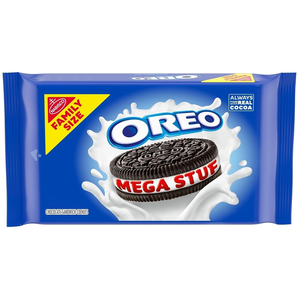 image:imageOreo Mega Stuf Chocolate Sandwich Cookies Family Size 176 Ounce176 Ounce Pack of 1