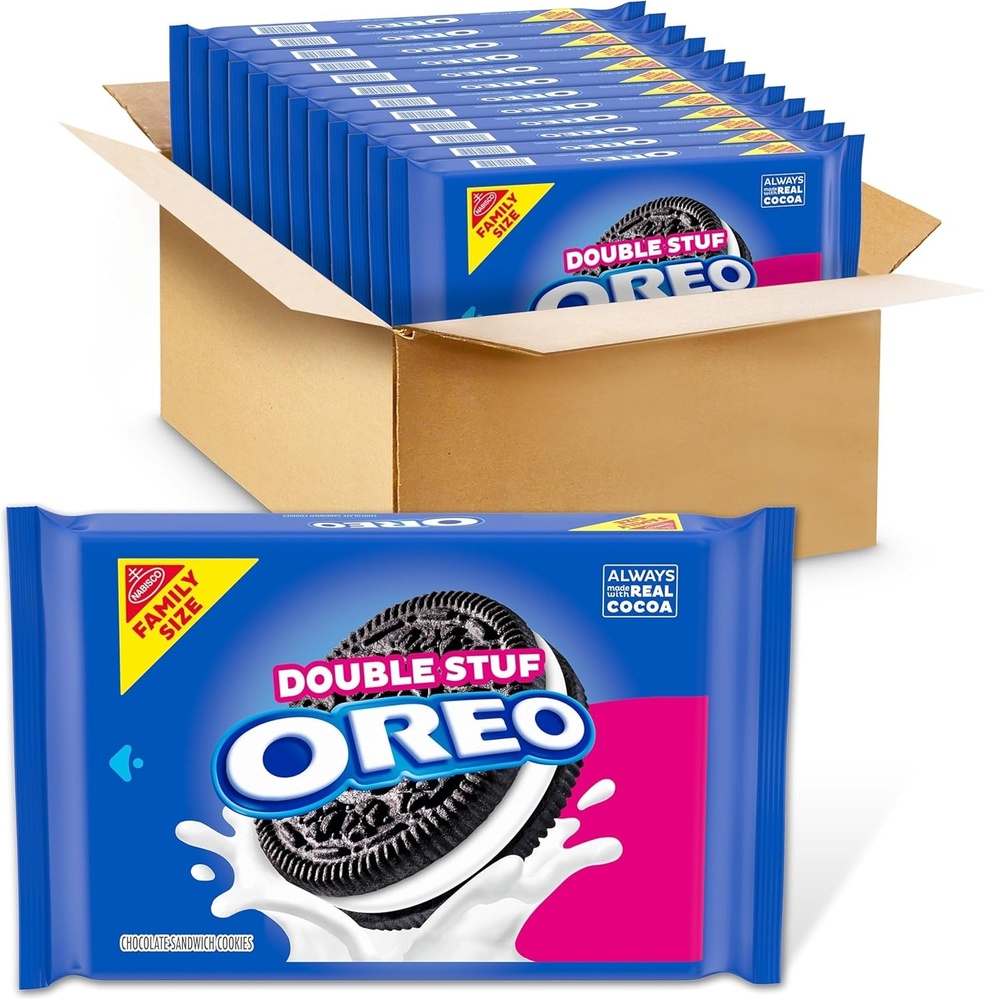 image:imageOreo Mega Stuf Chocolate Sandwich Cookies Family Size 176 Ounce1871 Ounce Pack of 12