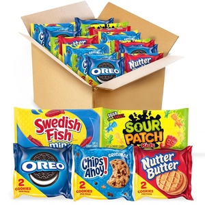 OREO, CHIPS AHOY!, Nutter Butter, SOUR PATCH KIDS & SWEDISH FISH Candy & Cookies Variety Pack, 40 Snack Packs(40 Piece Set)
