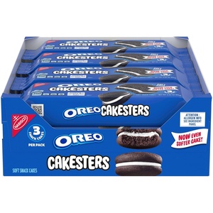 OREO Cakesters Soft Snack Cakes, 8-3.03 oz Snack Packs(3.03 Ounce (Pack of 8))