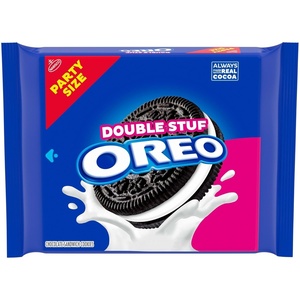 OREO Double Stuf Chocolate Sandwich Cookies, Party Size, 24.95 oz(24.95 Ounce (Pack of 1))