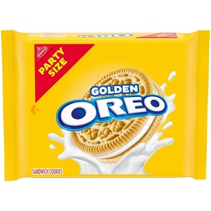 OREO Golden Sandwich Cookies, Party Size, 8 – 1 .59 lb Packs(Golden Vanilla)