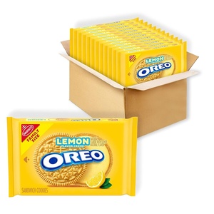 OREO Lemon Creme Sandwich Cookies, Family Size, 12-18.71 oz Packs