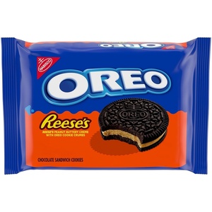 OREO REESE’S Peanut Buttery Creme Chocolate Sandwich Cookies, 12.35 oz(Peanut Butter)