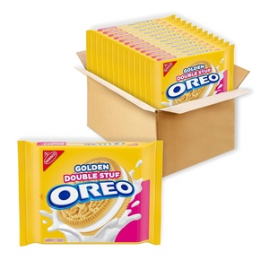 Oreo Double Stuf Chocolate Sandwich Cookies, Family Size, 18.71 oz(14.03 Ounce (Pack of 12))