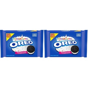Oreo Double Stuf Chocolate Sandwich Cookies, Family Size, 18.71 oz(17 Ounce (Pack of 2))