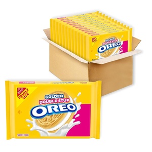 Oreo Double Stuf Chocolate Sandwich Cookies, Family Size, 18.71 oz(18.71 Ounce (Pack of 12))