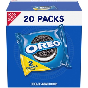 Oreo Double Stuf Chocolate Sandwich Cookies, Family Size, 18.71 oz(20 Count (Pack of 4))