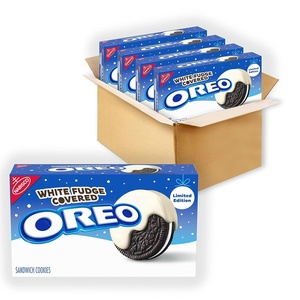 Oreo Limited Edition Sandwich Cookies, White Fudge Chocolate Covered, 8.5 Ounce (Pack of 4)