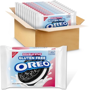 Oreo, Mega Stuf Chocolate Sandwich Cookies, Family Size, 17.6 Ounce(12.47 Ounce (Pack of 12))
