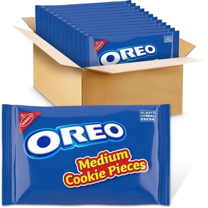 Oreo, Mega Stuf Chocolate Sandwich Cookies, Family Size, 17.6 Ounce(16 Ounce (Pack of 12))