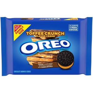 Oreo, Mega Stuf Chocolate Sandwich Cookies, Family Size, 17.6 Ounce(17 Ounce (Pack of 1))