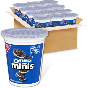 Oreo, Mega Stuf Chocolate Sandwich Cookies, Family Size, 17.6 Ounce(3.5 Ounce (Pack of 12))